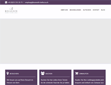 Tablet Screenshot of kosmetik-bellezza.ch